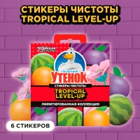 Туалетный утенок Стикер чистоты 6шт*10гр Фруктовый